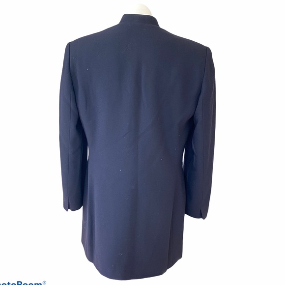CHRISTIAN DIOR Navy 1 Button Blazer Size 8 - Picture 4 of 6